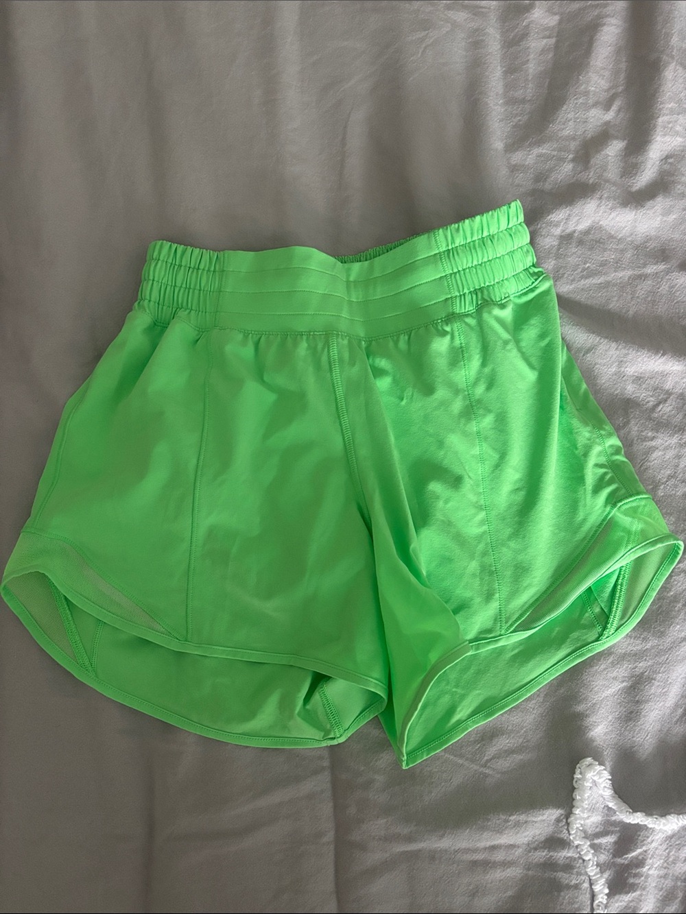 lululemon athletica Bright Neon Green Running Shorts